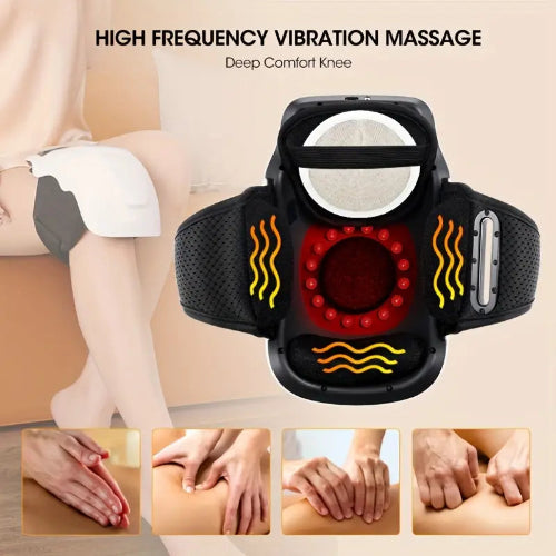 Elektrische kniemassager met warmte- en vibratietherapie