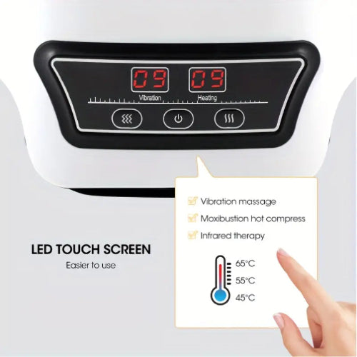 Elektrische kniemassager met warmte- en vibratietherapie