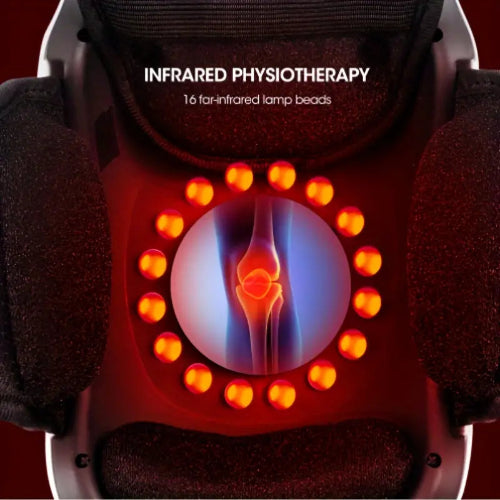 Elektrische kniemassager met warmte- en vibratietherapie