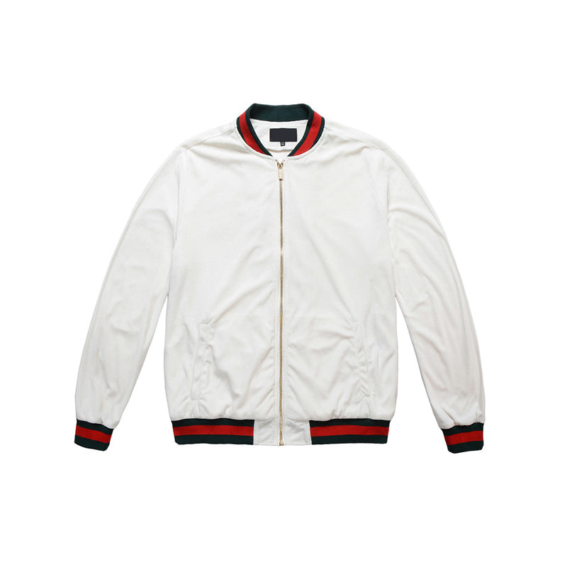 Heren Witte Pilot Baseballjas