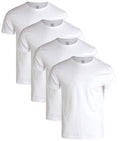 Van Heusen Men's Cotton Crew Neck Undershirts, White, 4-Pack, Small