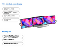 Flex View 14.1” draagbare monitor met dubbel scherm