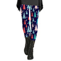 Plus Size Kerst Legging Dames | Fleece Kerstprint