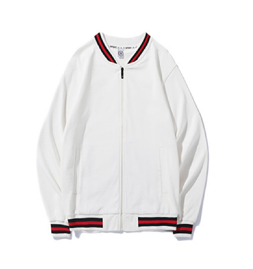 Heren Witte Pilot Baseballjas