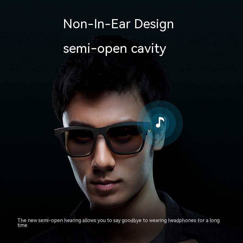Slimme Bril Zwarte Technologie Headset Bluetooth Zonnebril
