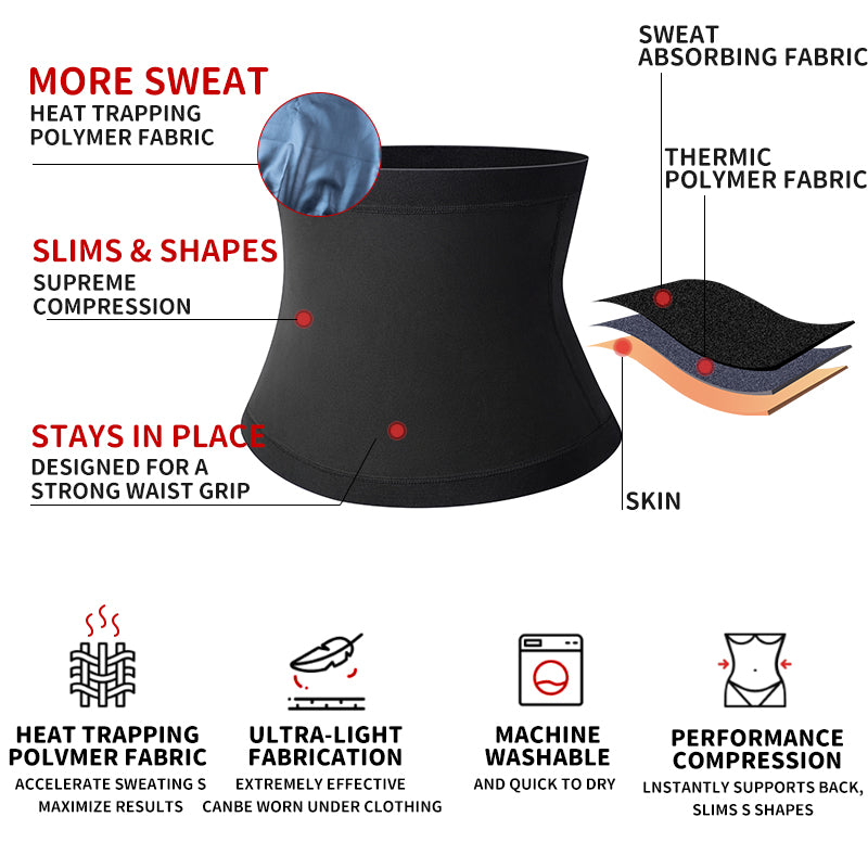 Heren HeatCore Slim Taille Trainer Riem