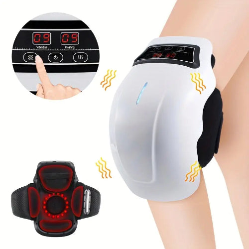 Elektrische kniemassager met warmte- en vibratietherapie
