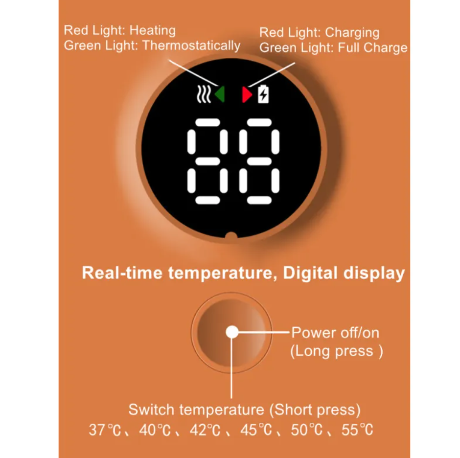 Draagbare Draadloze Flessenwarmer