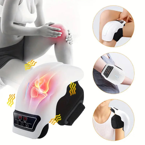 Elektrische kniemassager met warmte- en vibratietherapie