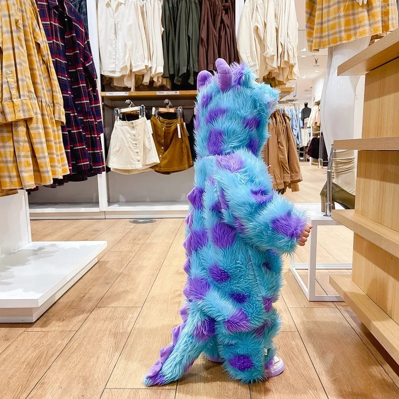 Leuke baby jumpsuit met capuchon en ritssluiting