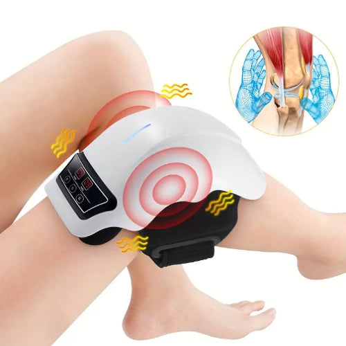 Elektrische kniemassager met warmte- en vibratietherapie