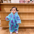 Leuke baby jumpsuit met capuchon en ritssluiting