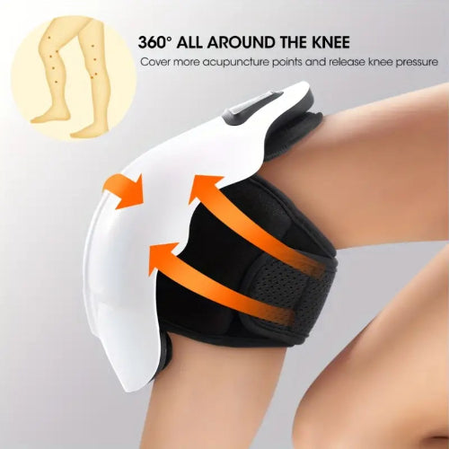 Elektrische kniemassager met warmte- en vibratietherapie